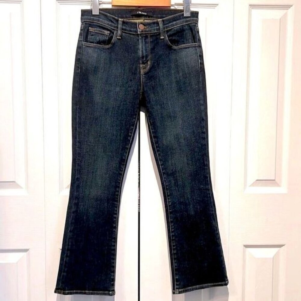 J BRAND SELENA CROPPED FLARE BOOT CUT JEANS SIZE 27